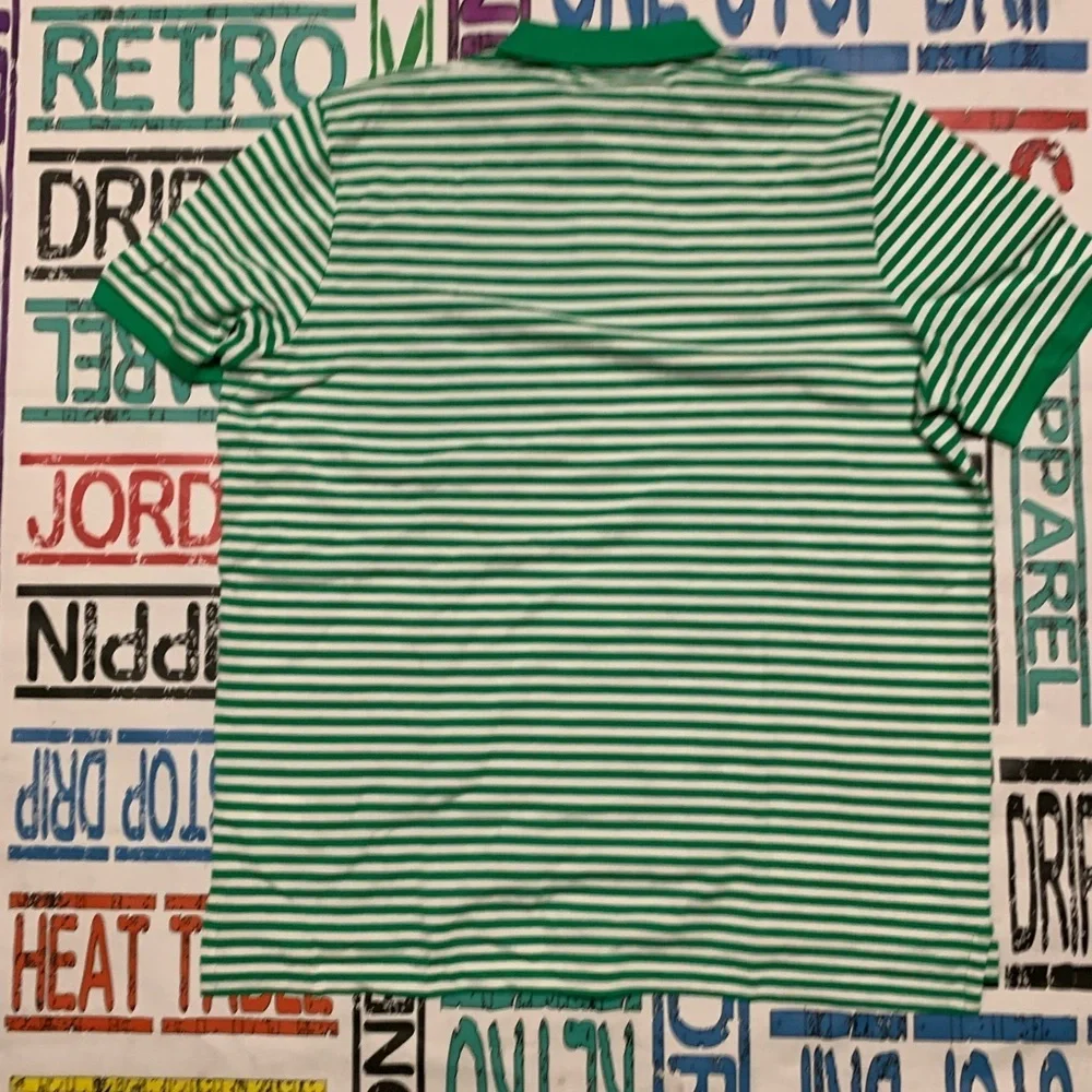 Polo by Ralph Lauren Green Striped Men's Shirt